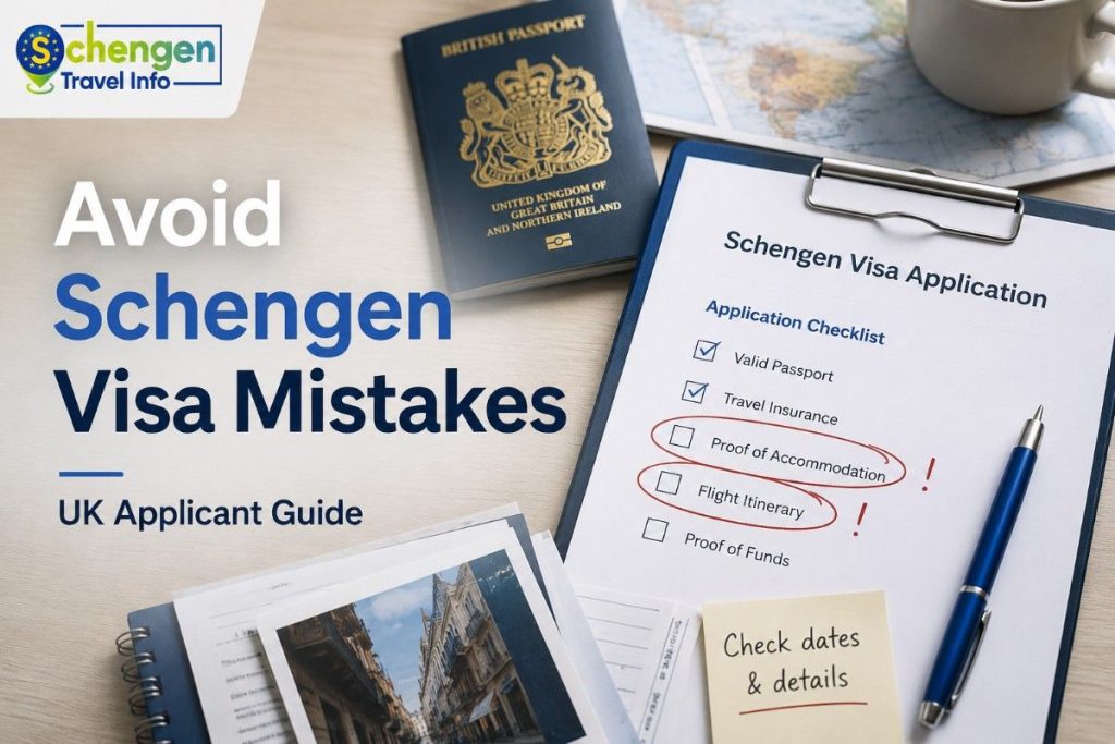 common mistakes to avoid when applying for a Schengen visa from UK