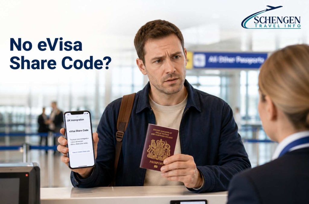 Not Using eVisa share code