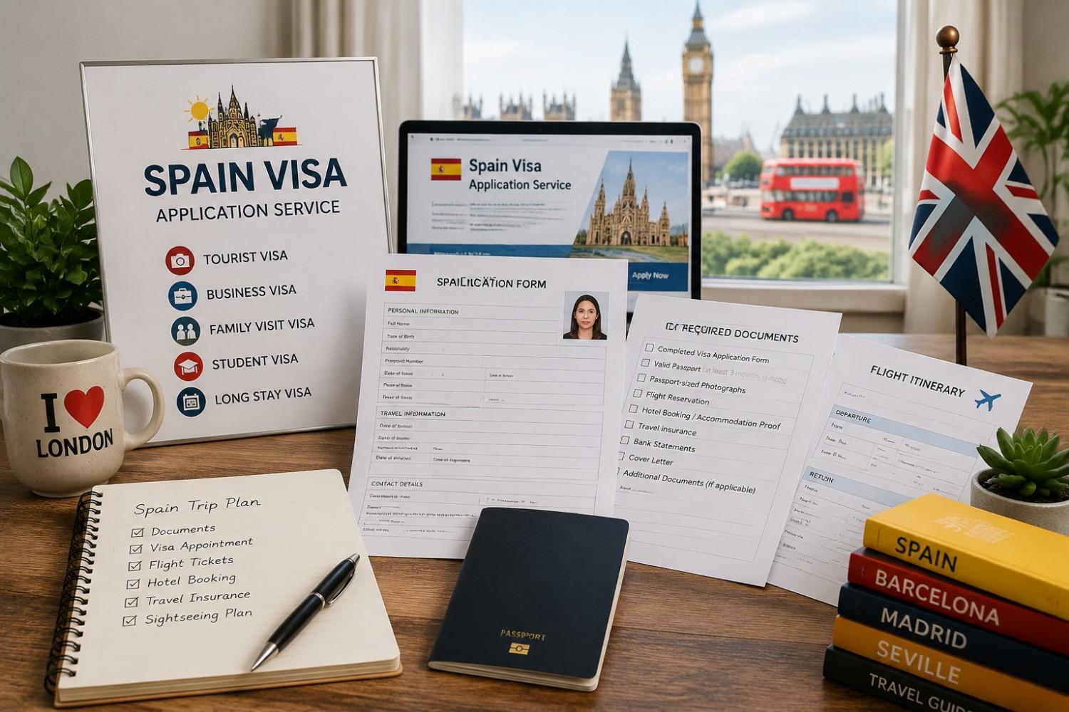 Documents required for Spain Schengen visa from UK!