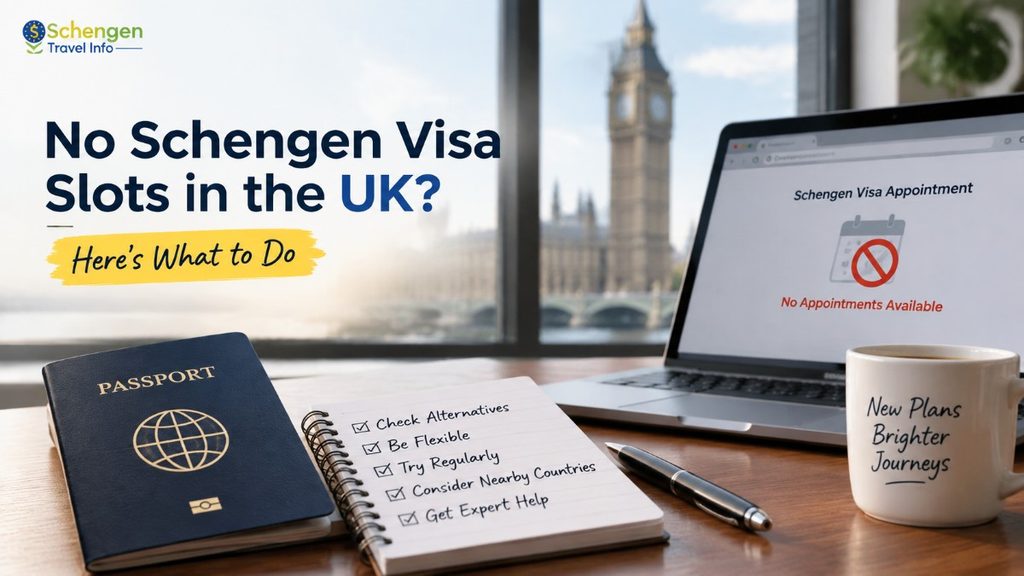 what to do if there are no schengen visa slots in the uk